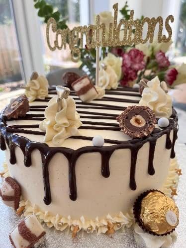 Bespoke congratulations cake design Meath Audrey Caldwell Cakes