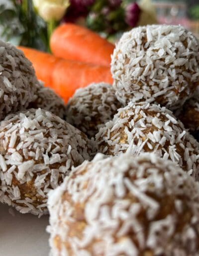 Energy Balls all handmade with gluten free, dairy free and vegan ingredients