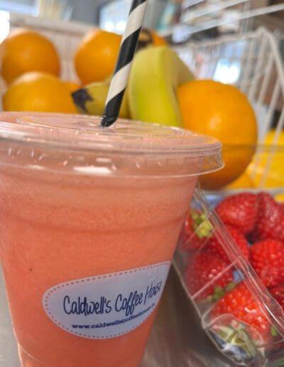 Strawberry Smoothies at PICNIC and Caldwells Coffee House